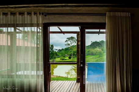 View from room. Refugio Caminho dos Ipês