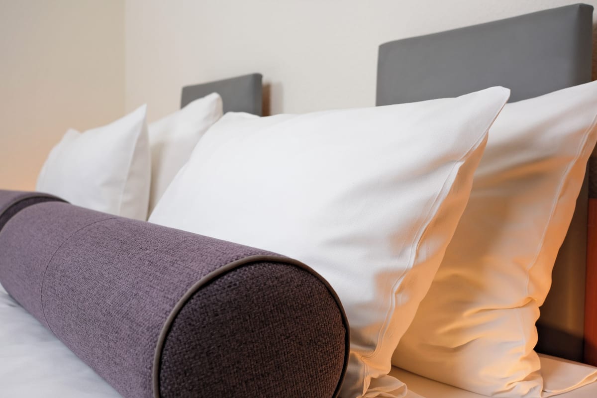Hypo-allergenic bedding available, desk, blackout drapes