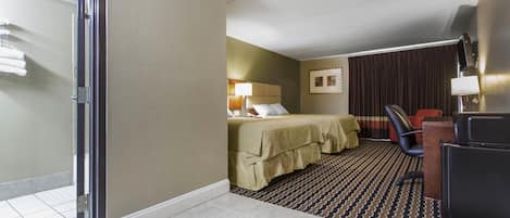 Room, 2 Double Beds, Non Smoking | Desk, blackout drapes, iron/ironing board, free WiFi