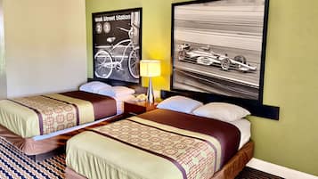 Desk, blackout drapes, iron/ironing board, free WiFi