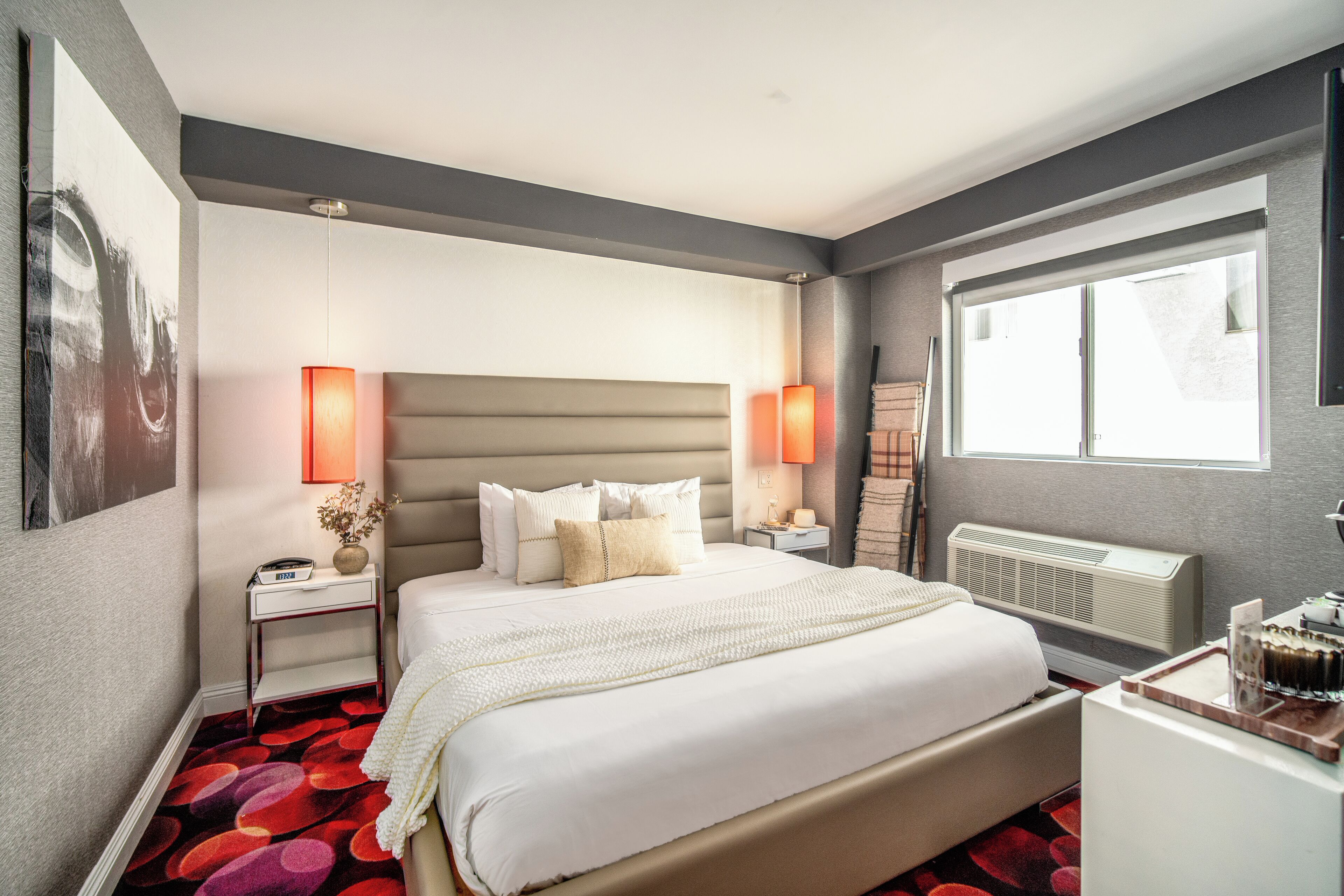 Premium bedding, blackout drapes, iron/ironing board, free WiFi