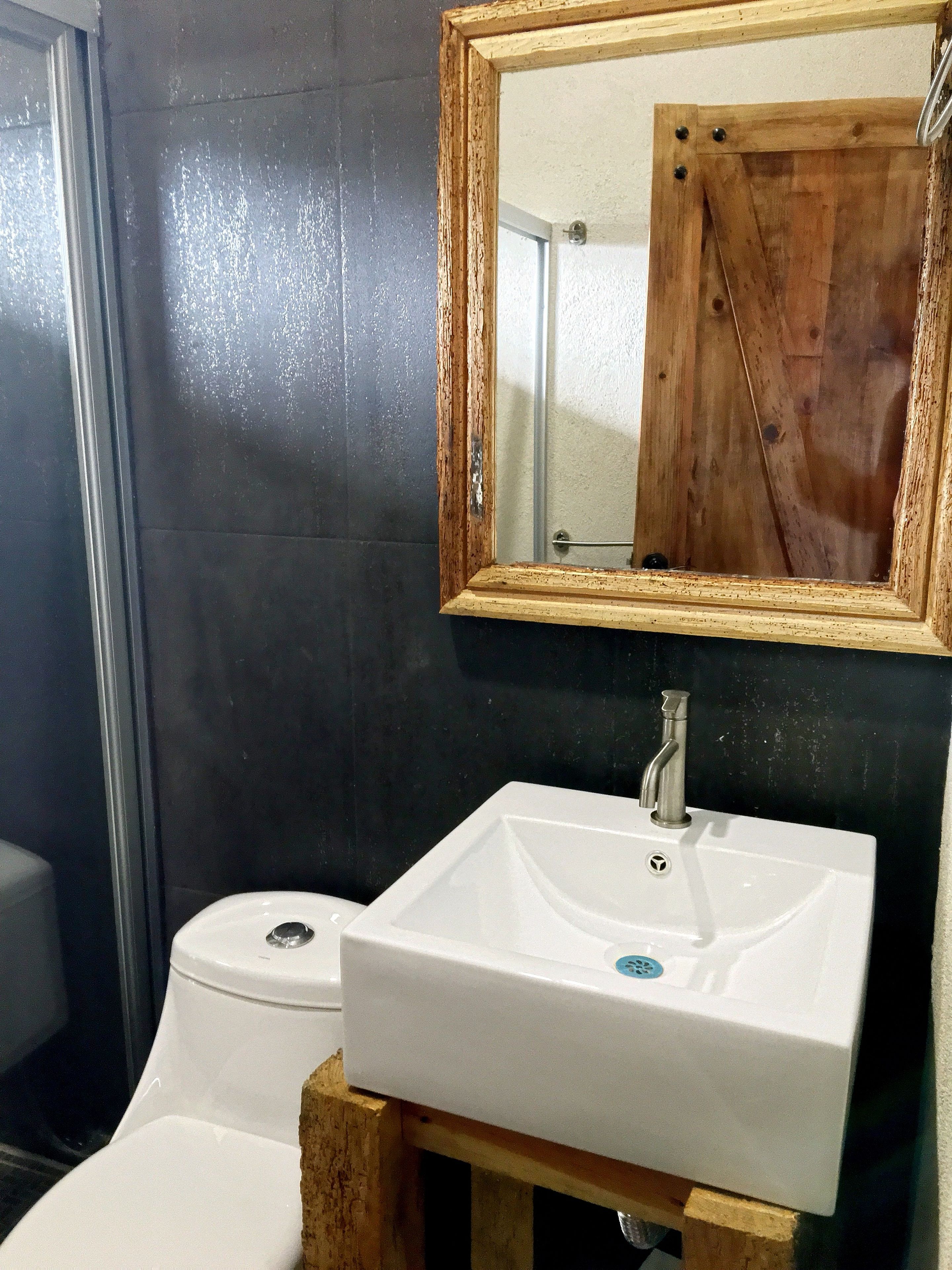 family cabin, 2 bedrooms, kitchen, lake view | bathroom | rainfall showerhead, free toiletries, towels, soap