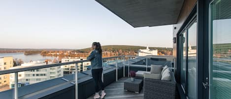 Loftsleilighet – panorama, terrasse | Terrasse/patio