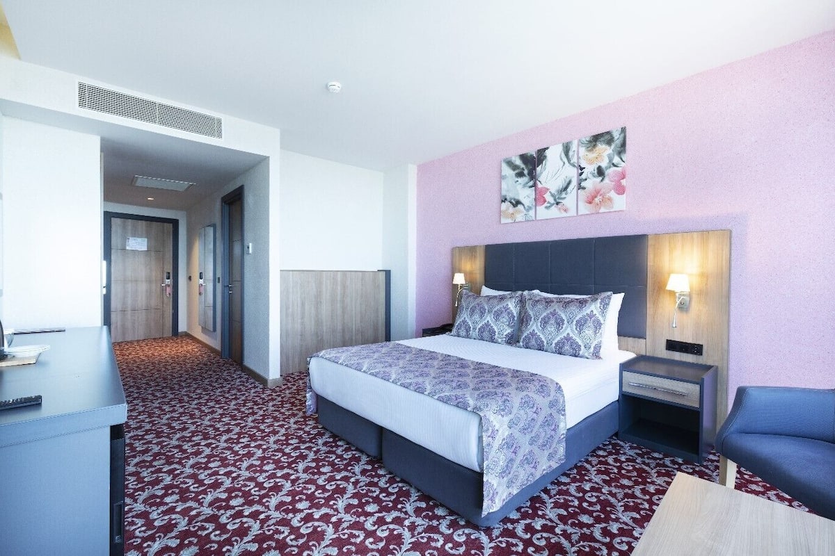 Economy Double Room | 1 bedroom, minibar, in-room safe, blackout drapes