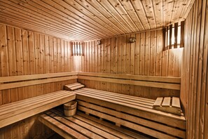Sauna, bain à remous, soins corporels, soins d'hydrothérapie