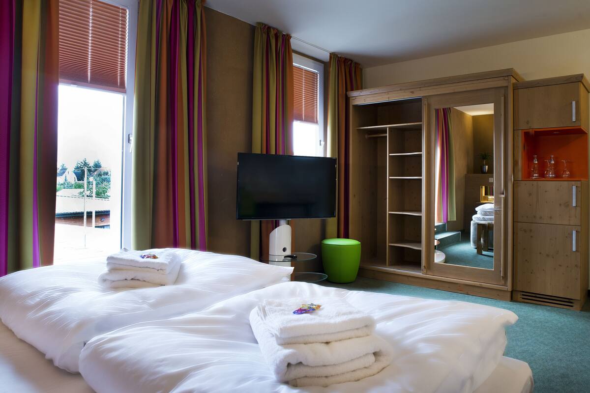 Superior Double Room | Hypo-allergenic bedding, in-room safe, desk, laptop workspace