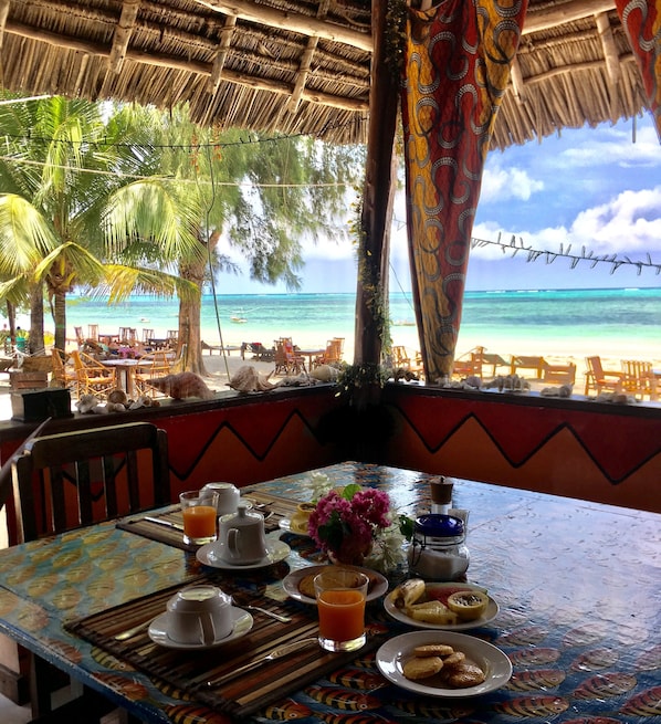 Free daily continental breakfast - Simba Beach Zanzibar (Kiwengwa)