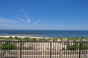 Deluxe Studio, 2 Double Beds, Kitchenette, Ocean View | Terrace/patio