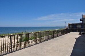 Deluxe Studio, 2 Double Beds, Kitchenette, Ocean View | Terrace/patio