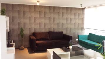 Deluxe Apartment, 2 Bedrooms | Living area