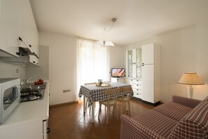 Apartamento, 1 quarto | Área de estar | TV