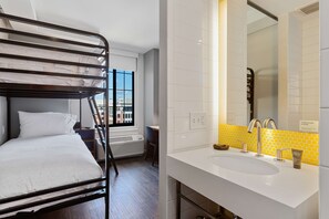 In-room safe, desk, laptop workspace, blackout curtains
