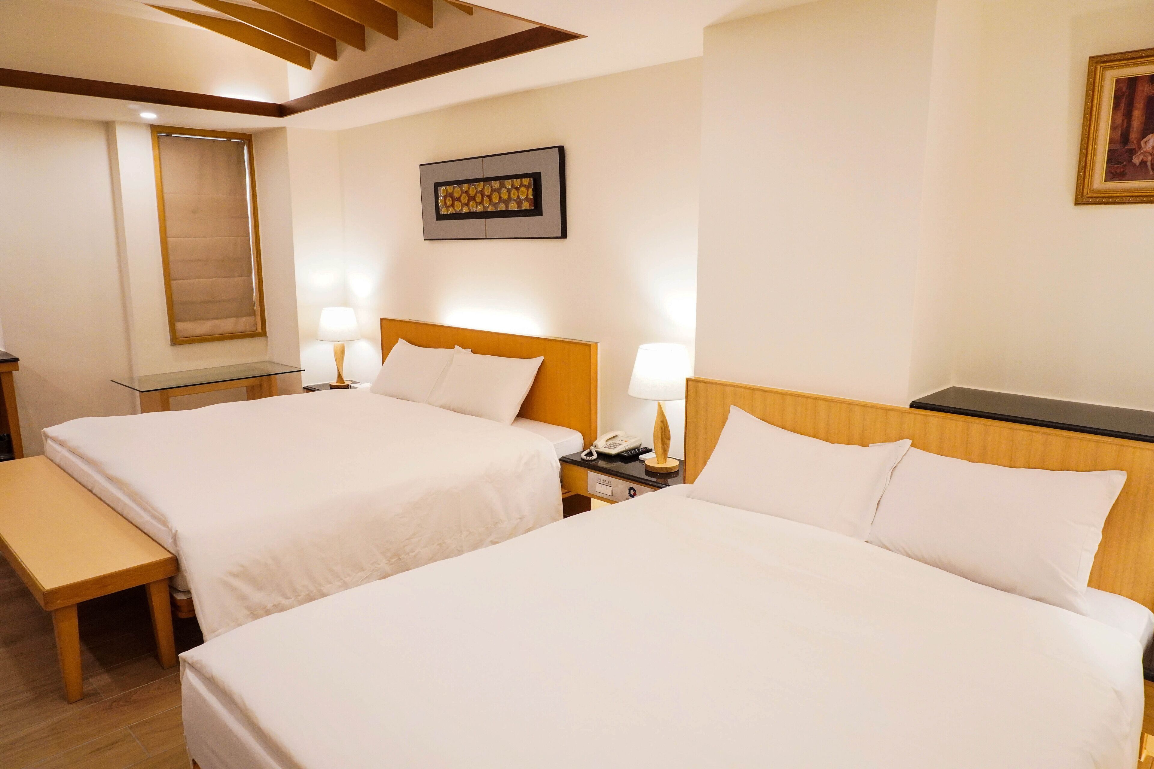 family quadruple room (no room cleaning service) | desk, blackout curtains, free wifi, bed sheets