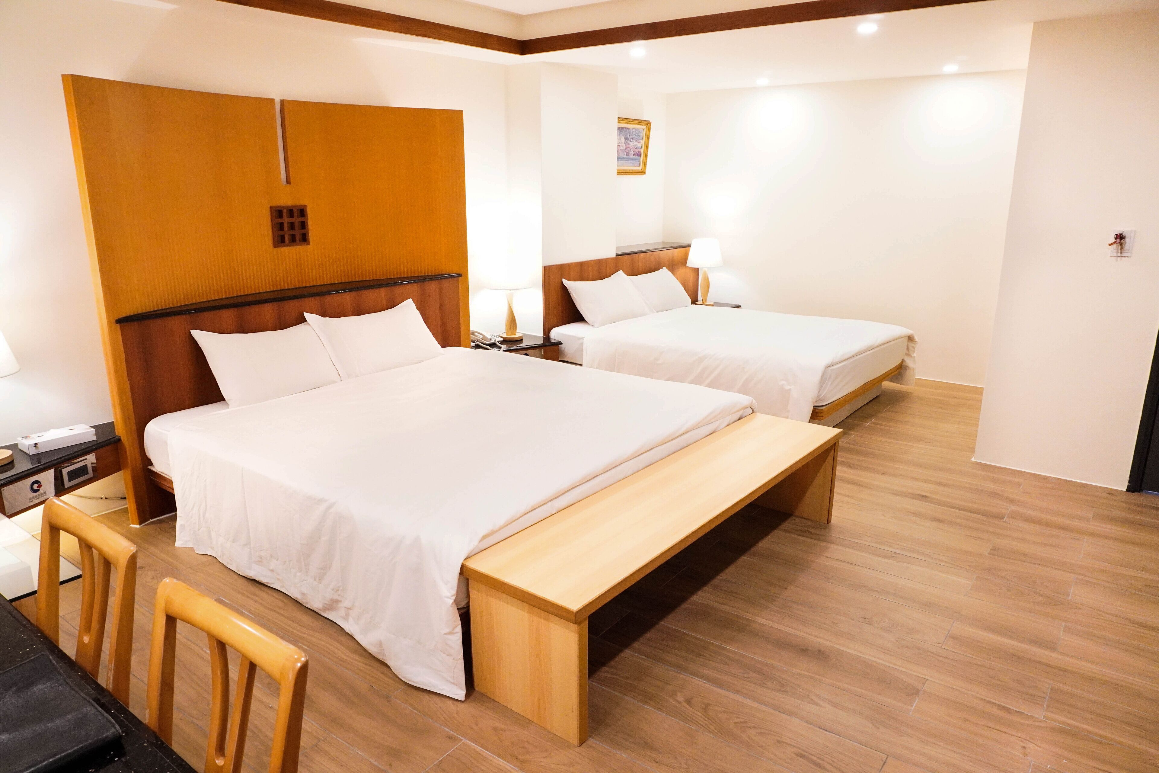 family quadruple room (no room cleaning service) | desk, blackout curtains, free wifi, bed sheets