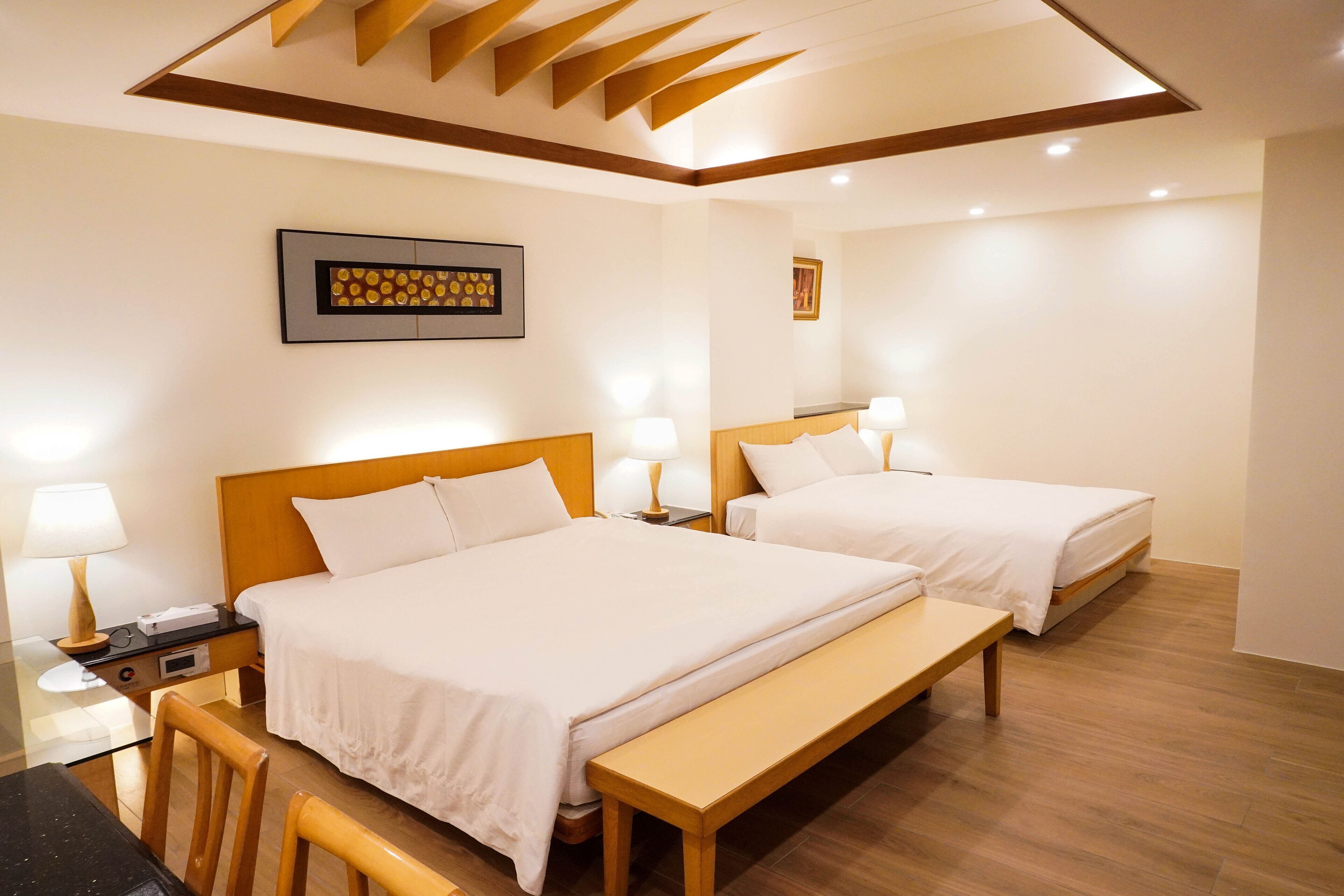 family quadruple room (no room cleaning service) | desk, blackout curtains, free wifi, bed sheets