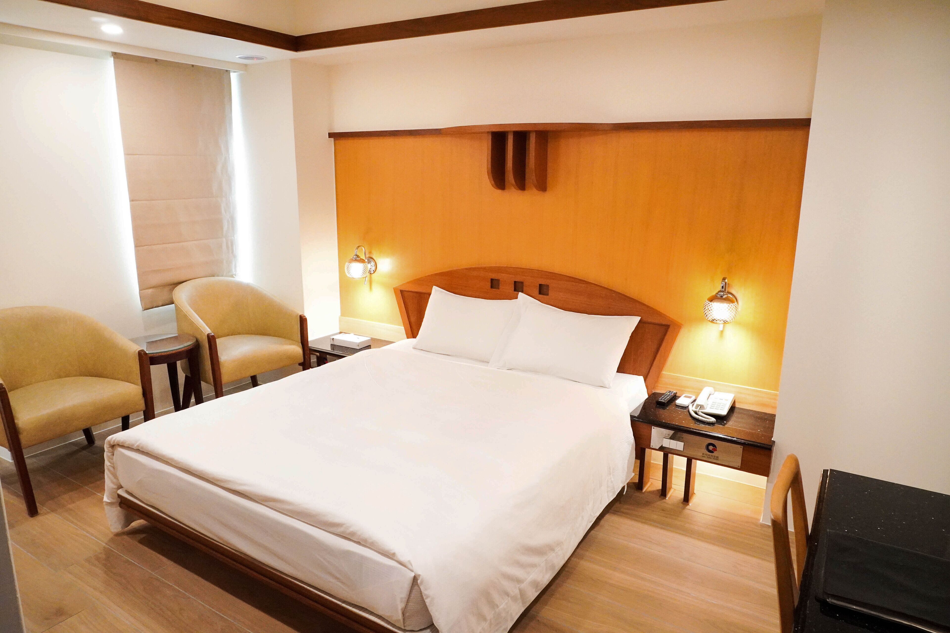 business suite (no room cleaning service) | desk, blackout curtains, free wifi, bed sheets