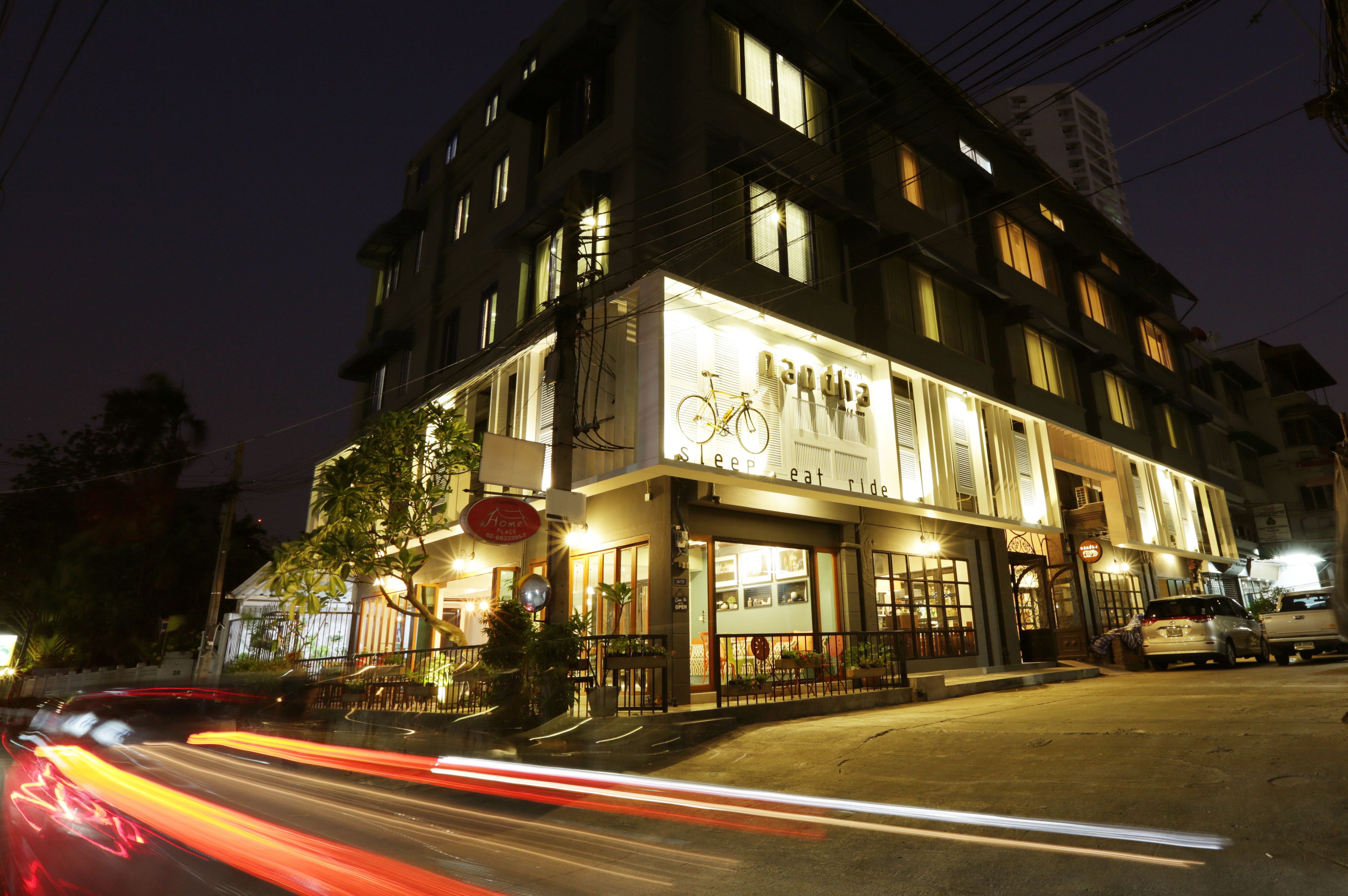 front of property – evening/night