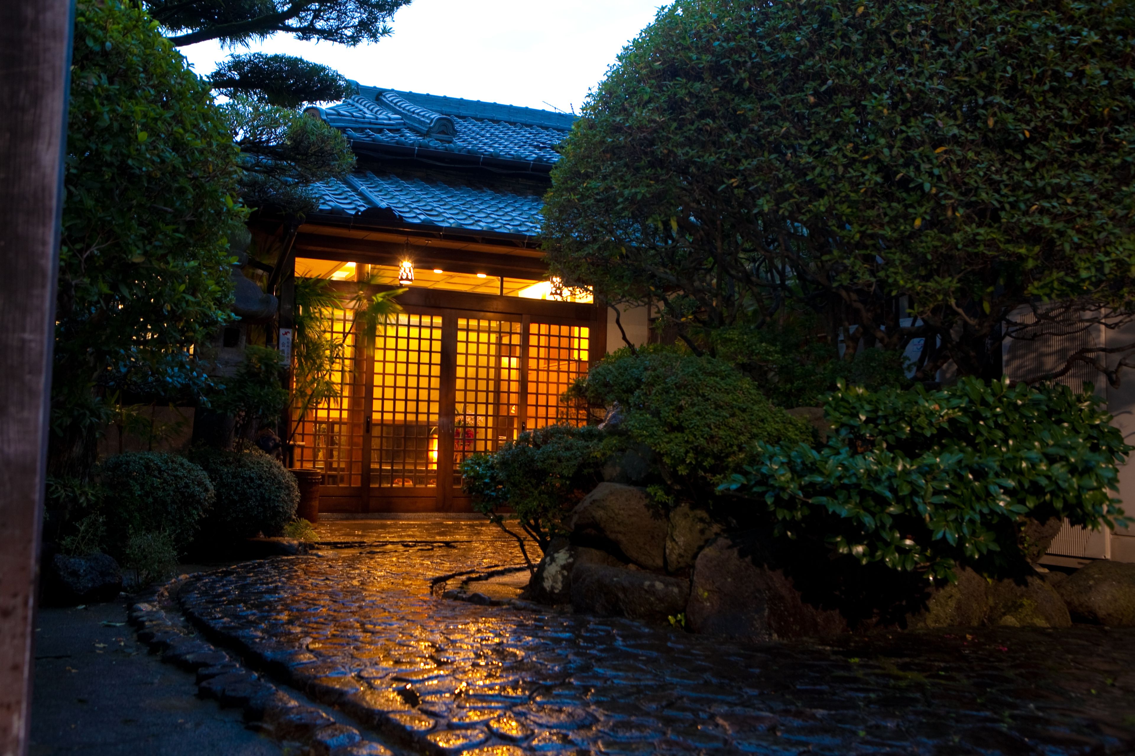 Front of property - evening/night
