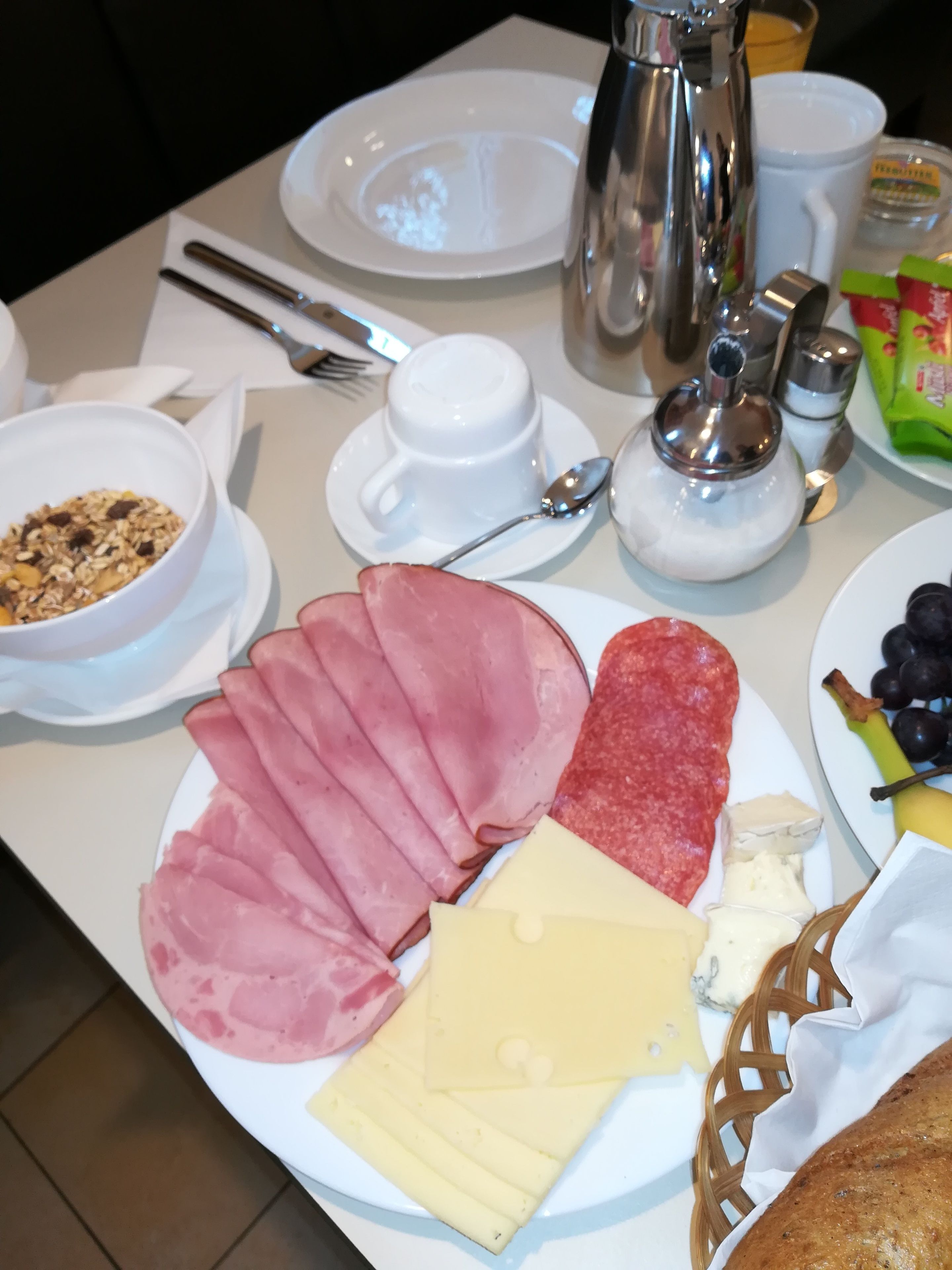 daily buffet breakfast (eur 14 per person)