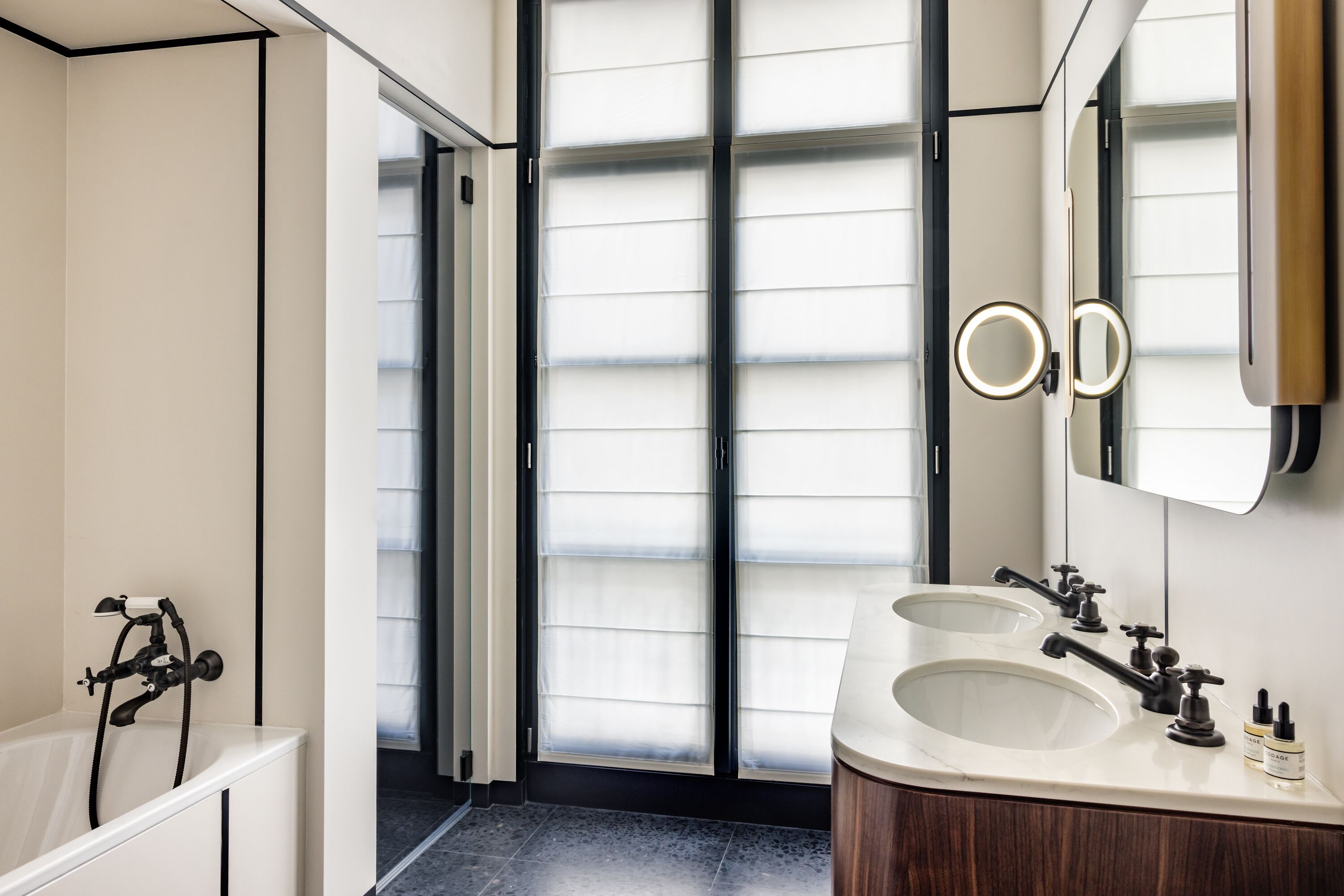 free toiletries, hair dryer, bathrobes, slippers