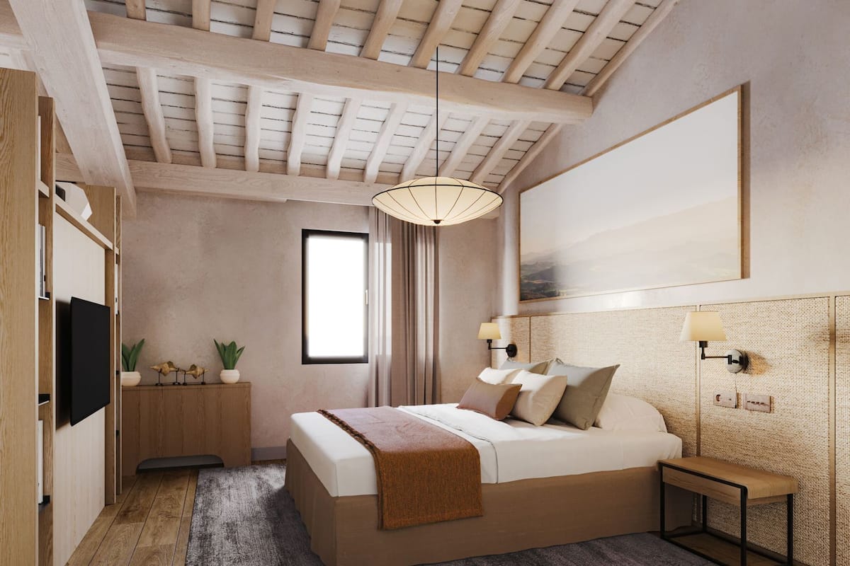 Ropa de cama hipoalergénica, edredón y minibar