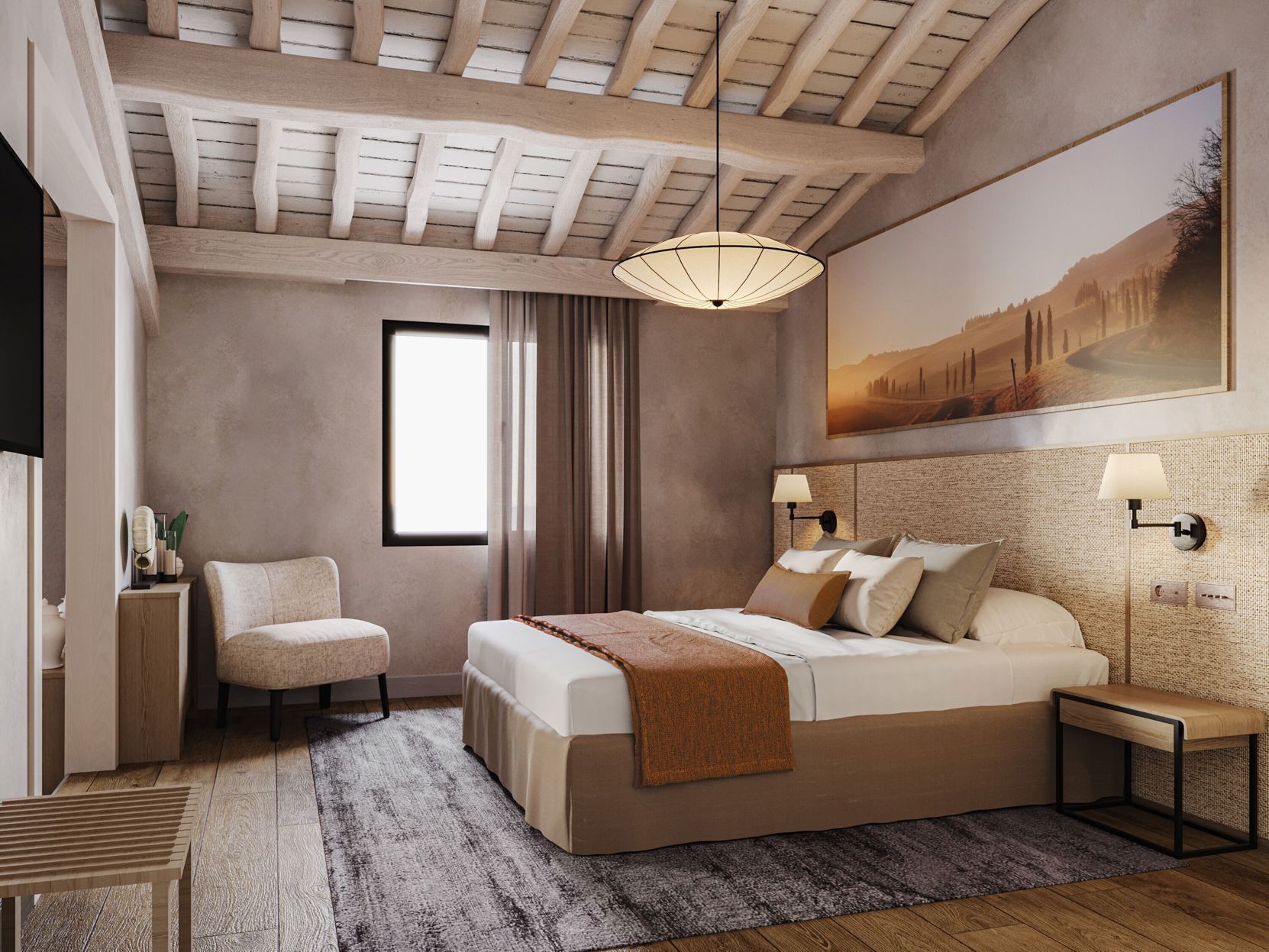 Ropa de cama hipoalergénica, edredón y minibar 