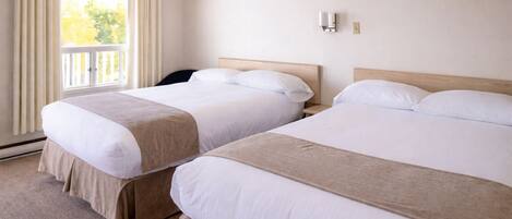 Economy Room, 2 Double Beds | Premium bedding, iron/ironing board, cots/infant beds, rollaway beds