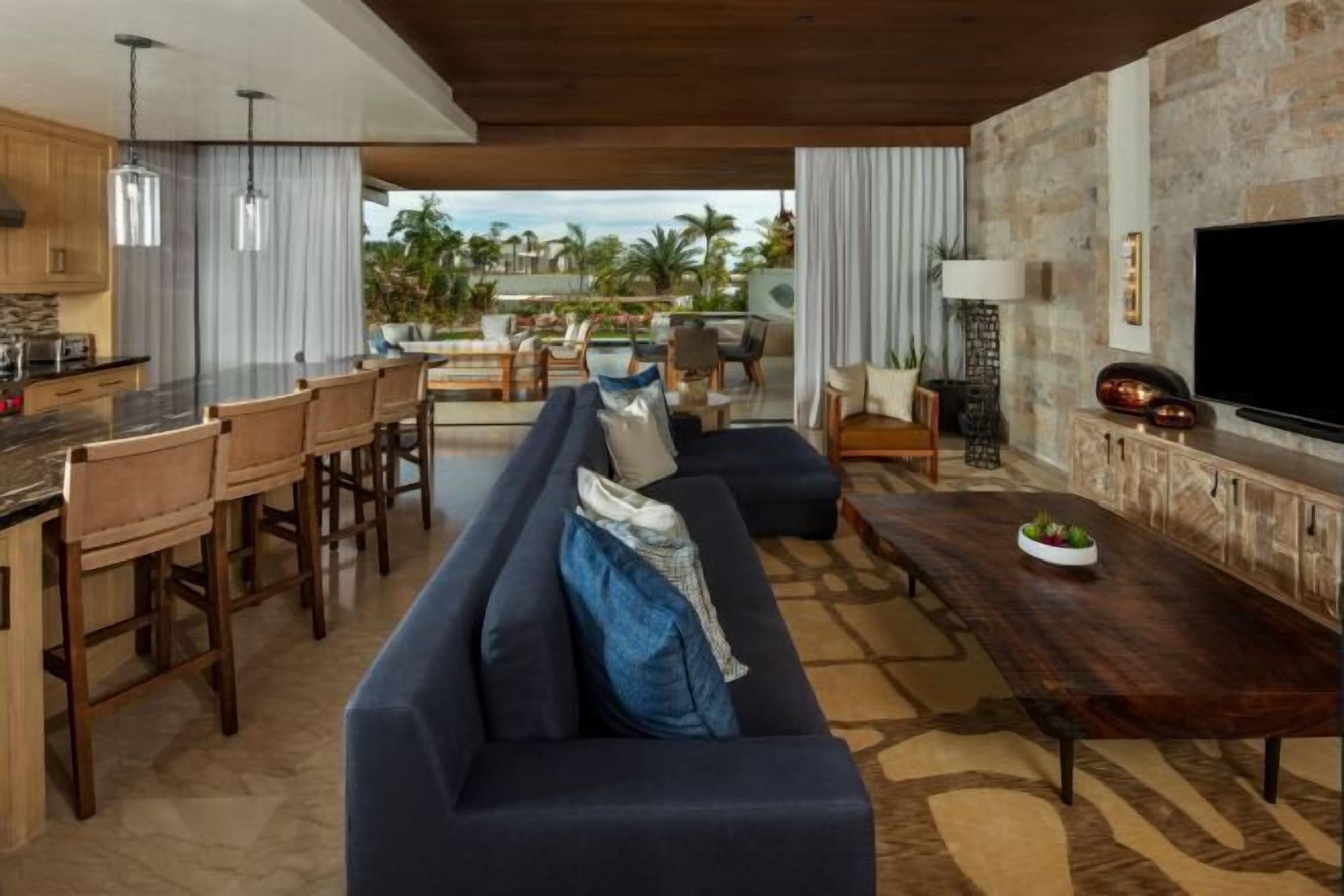 32-inch flat-screen TV with cable channels, TV, pay movies