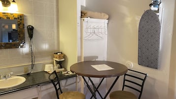 Desk, iron/ironing board, free WiFi, bed sheets