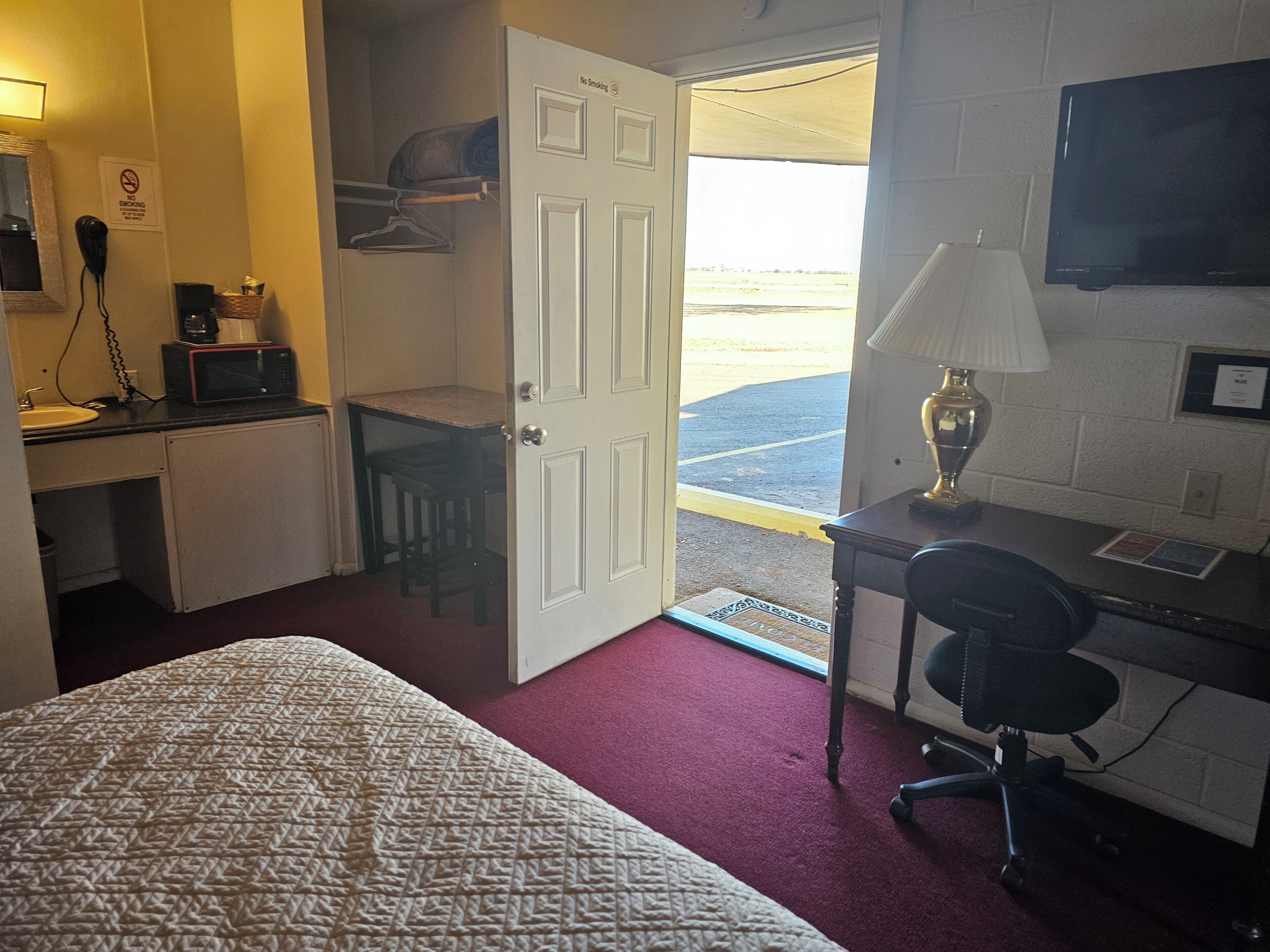 room, 2 queen beds | desk, iron/ironing board, free wifi, bed sheets