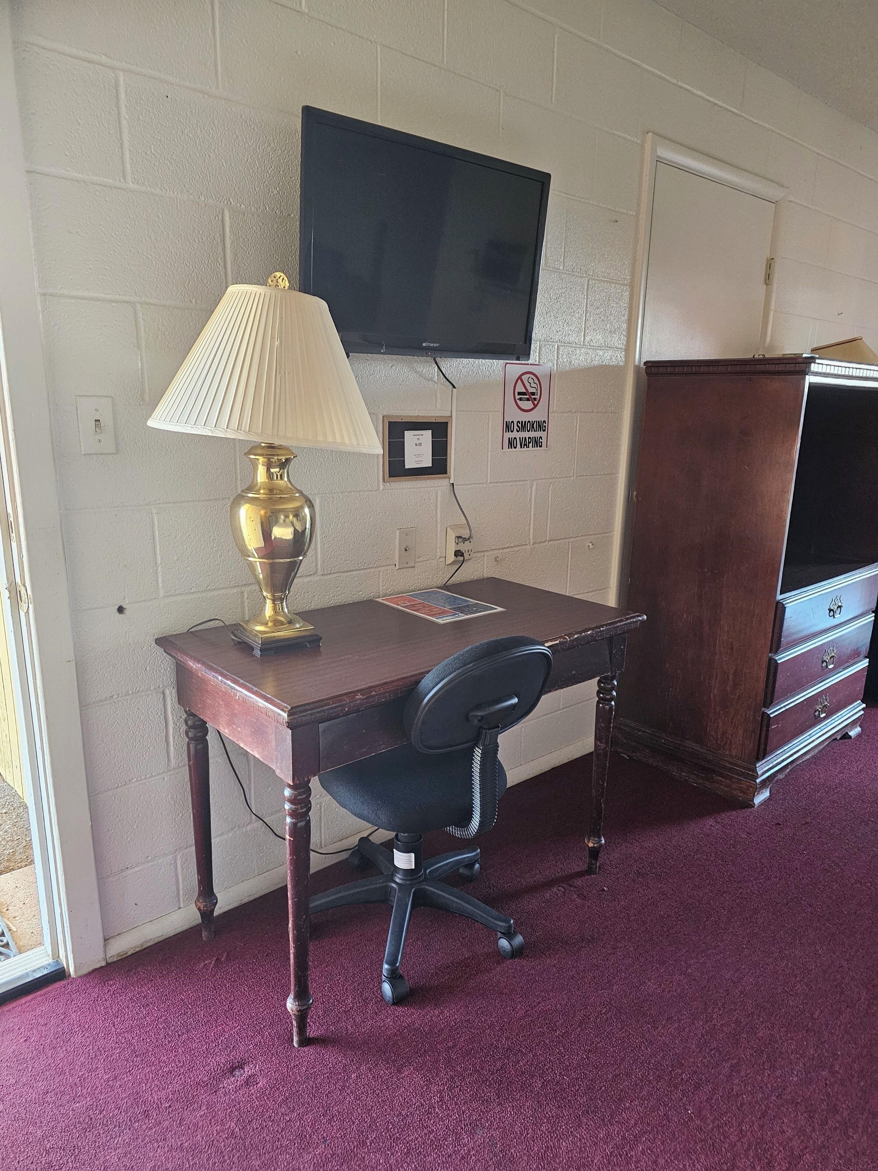 room, 2 queen beds | desk, iron/ironing board, free wifi, bed sheets