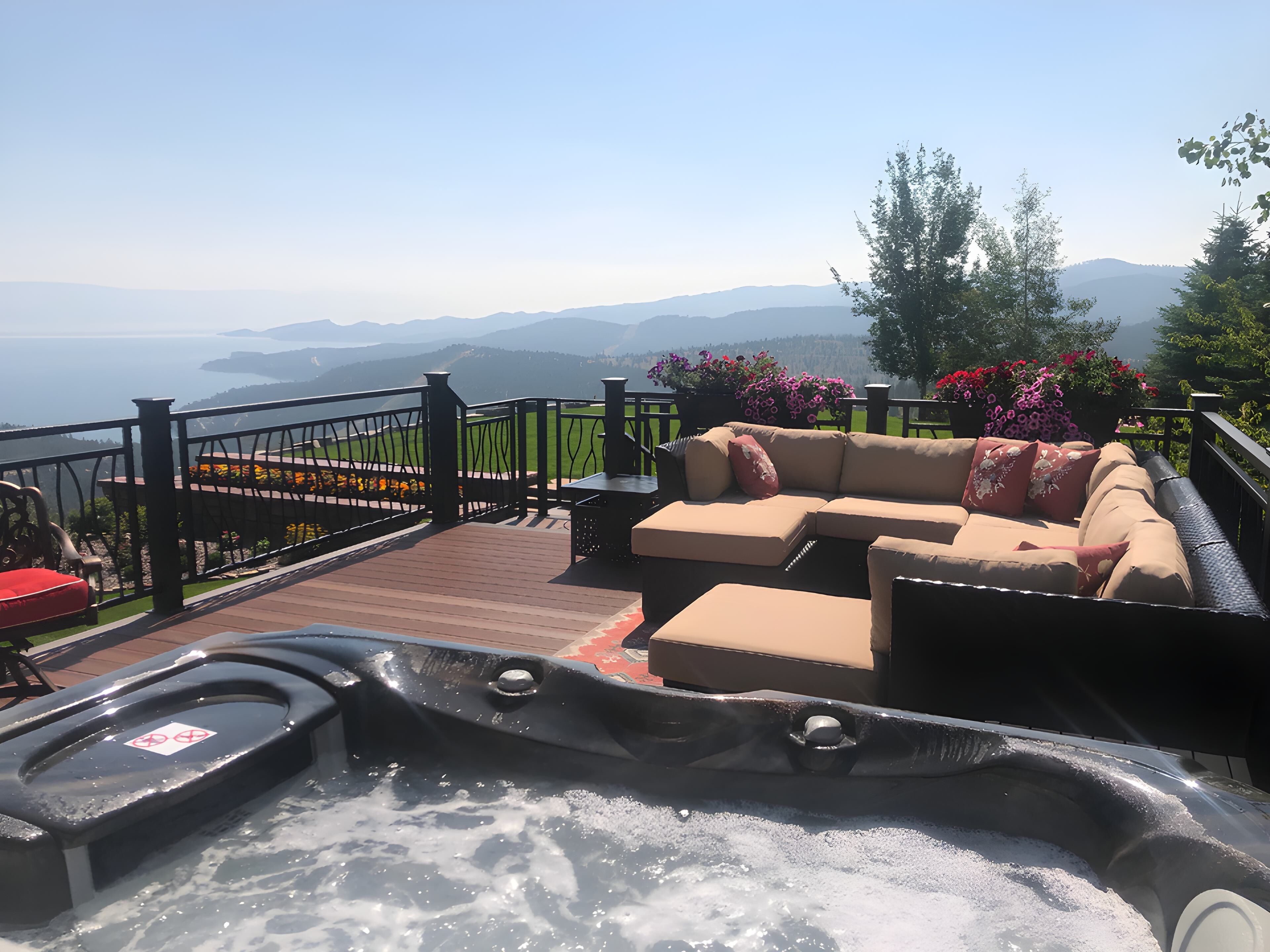 Bañera de hidromasaje privada