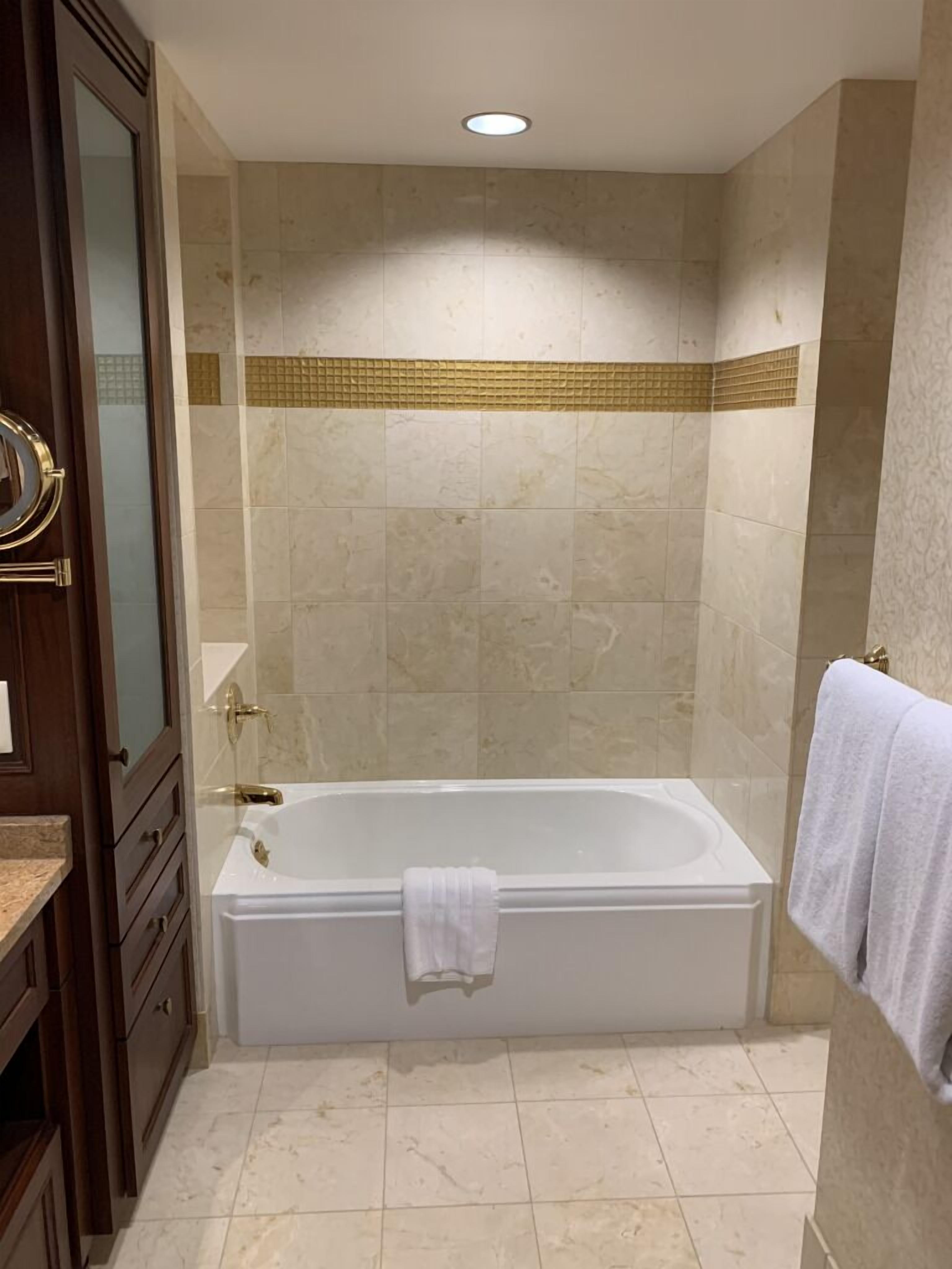 shower, designer toiletries, hair dryer, bathrobes