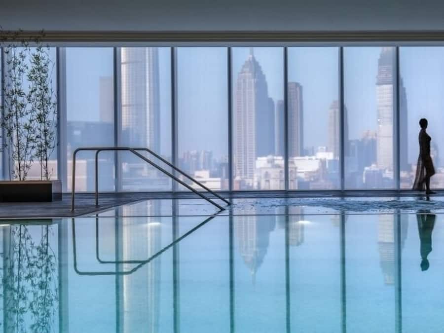 Indoor pool, outdoor pool, open 6:00 AM to 10:00 PM, pool loungers