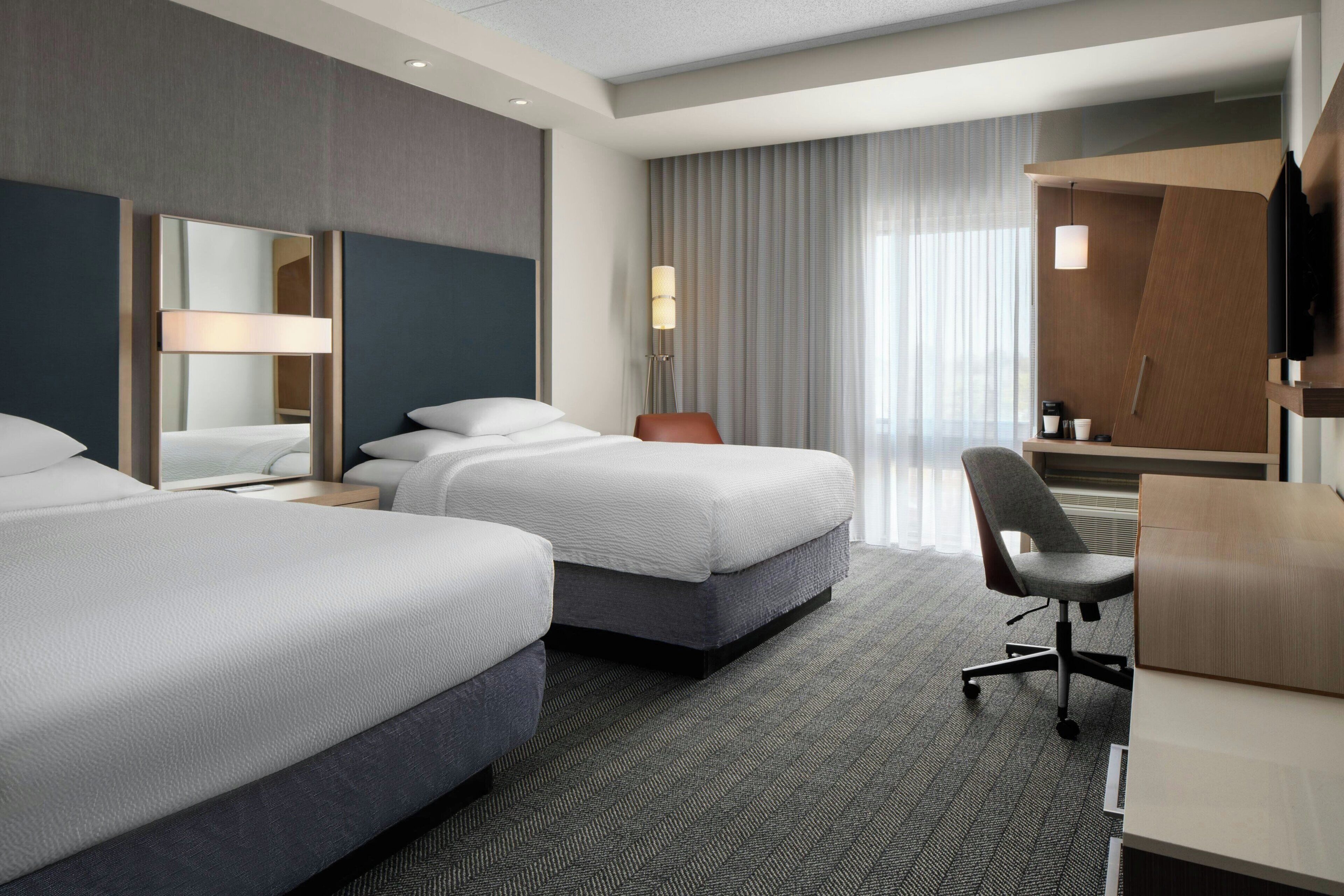 room, 2 queen beds, non smoking | premium bedding, pillow-top beds, desk, iron/ironing board