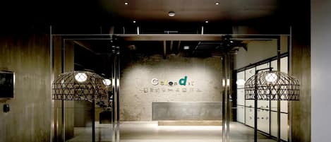 Majoituspaikan sisäänkäynti