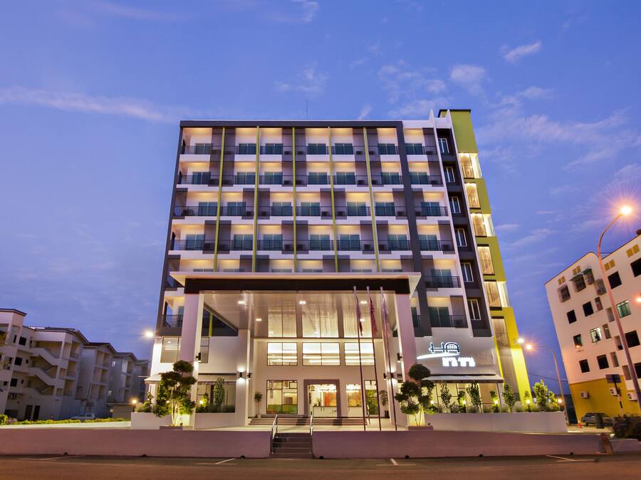 Front of property – evening/night