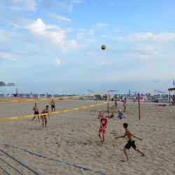 On the beach