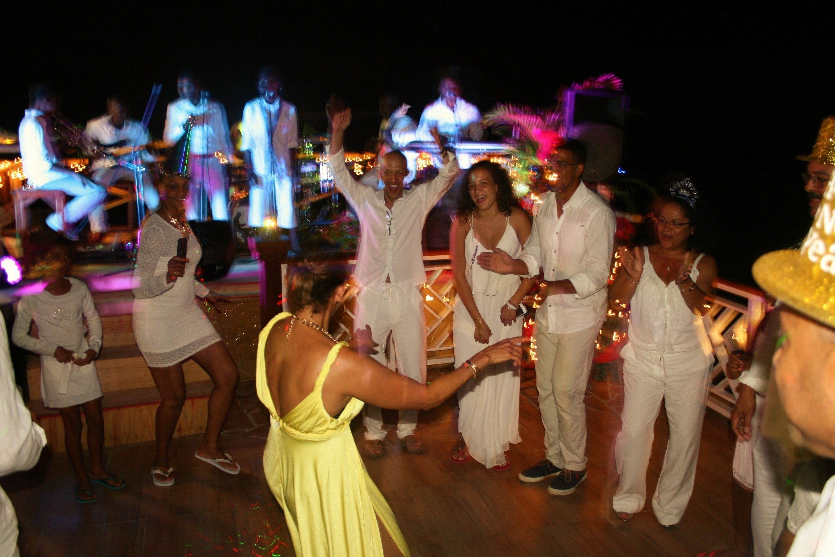 outdoor banquet area