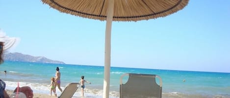 Beach nearby, sun-loungers, beach umbrellas, beach massages