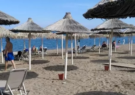 Beach nearby, sun loungers, beach umbrellas, beach massages
