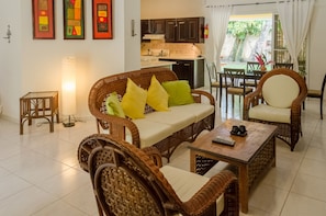 Superior Apartment, 3 Bedrooms | Living room - Pro Cab Cabarete (Cabarete)