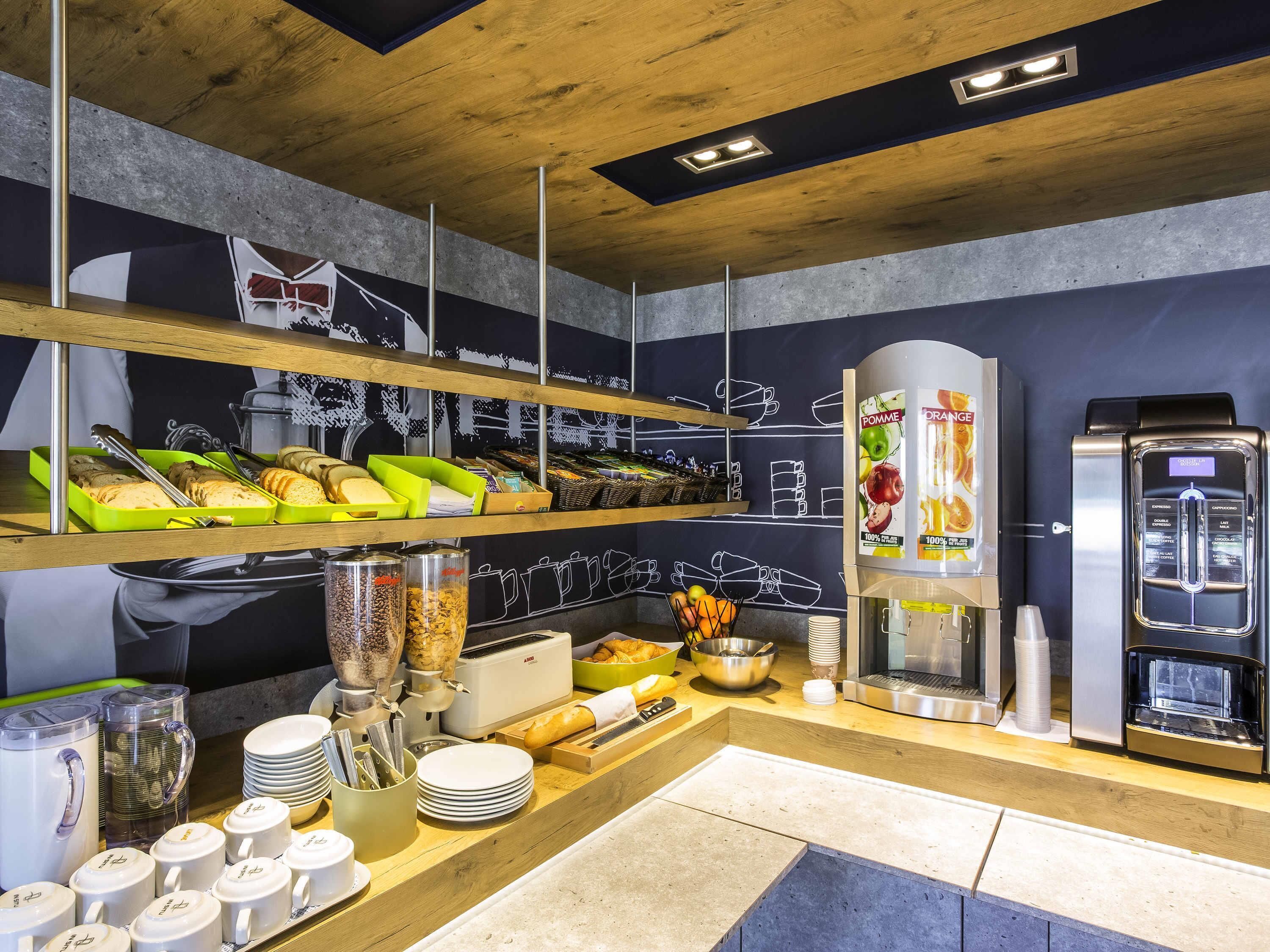 daily buffet breakfast (eur 8.50 per person)