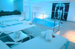 Indoor pool, seasonal outdoor pool