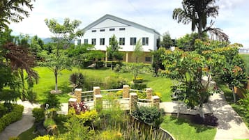 Outdoor banquet area