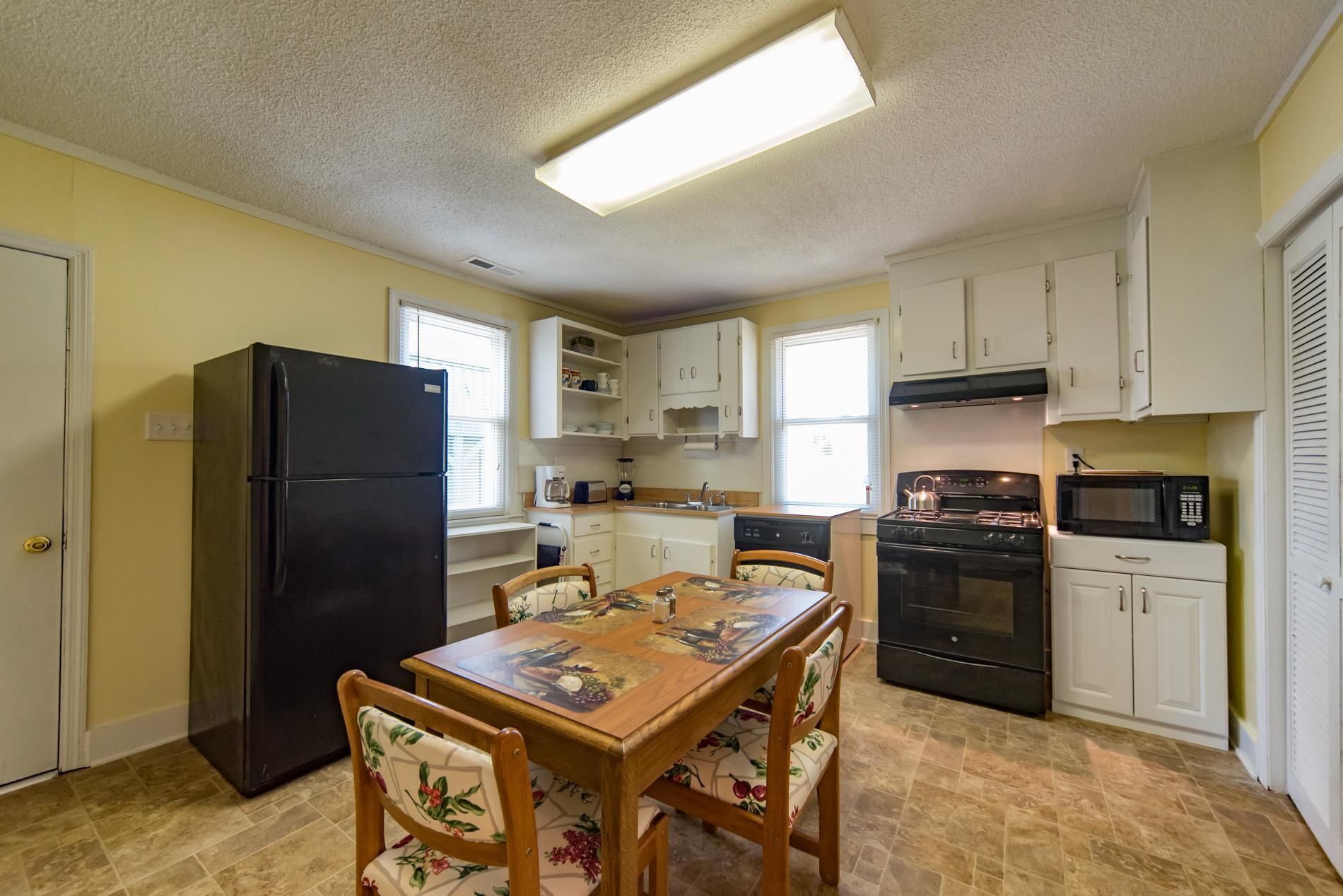 Fridge, microwave, coffee/tea maker