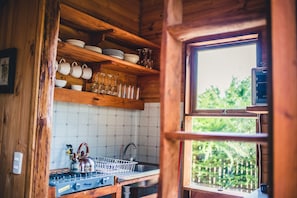 Standard Bungalow, 1 Double Bed | Private kitchen - Cabañas Lo de Mariana (Pichilemu)
