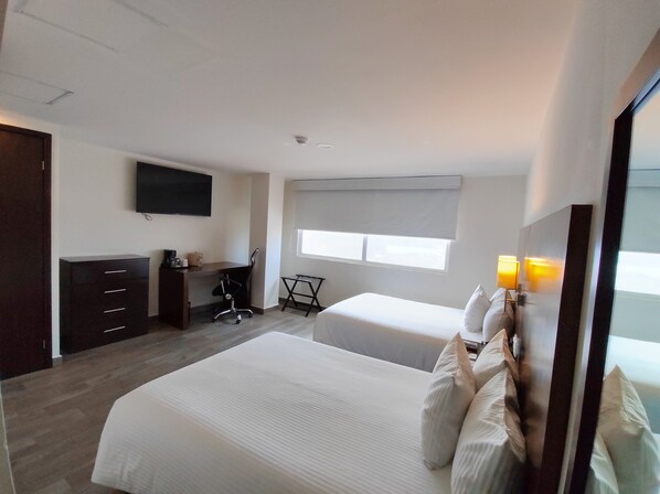 Room, 2 Double Beds, Non Smoking | In-room safe, iron/ironing board, free WiFi, bed sheets - Ramada by Wyndham Tampico Centro (Tampico)