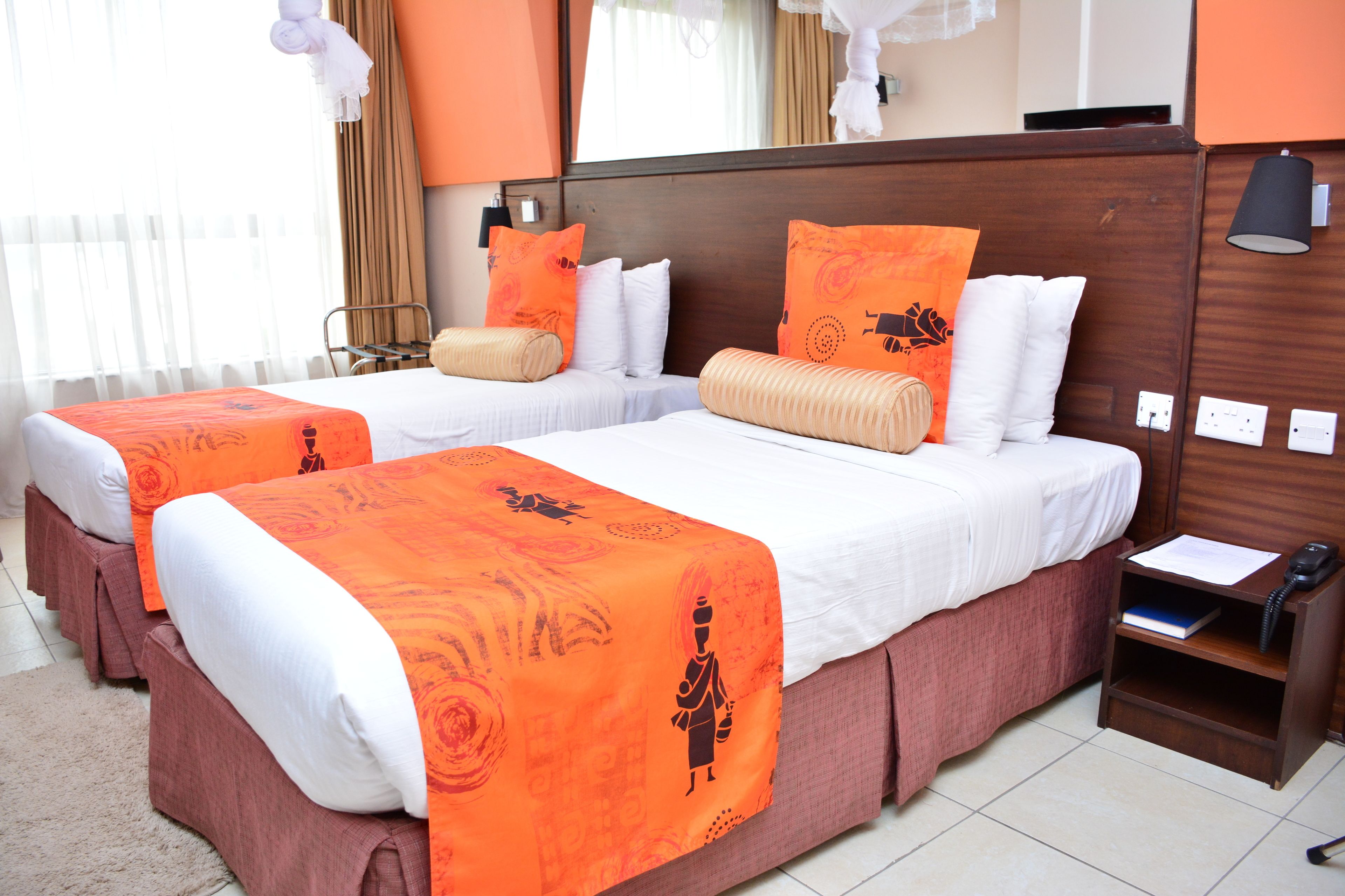 deluxe twin room | premium bedding, in-room safe, desk, blackout curtains