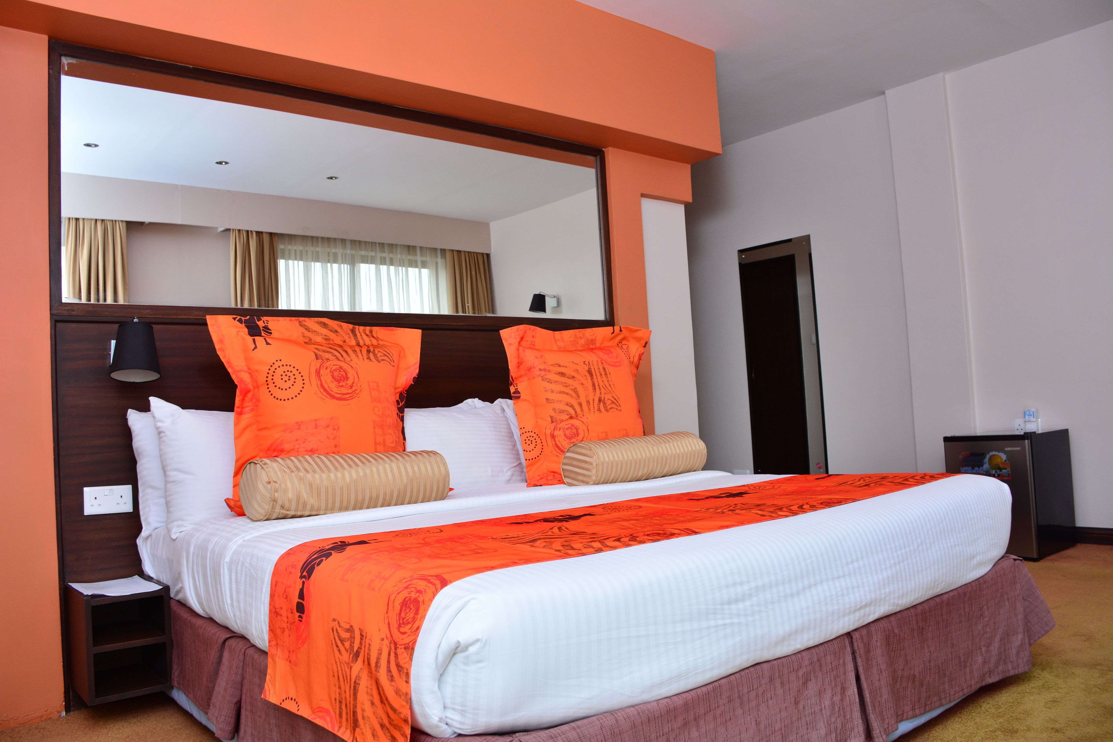 premium bedding, in-room safe, desk, blackout curtains